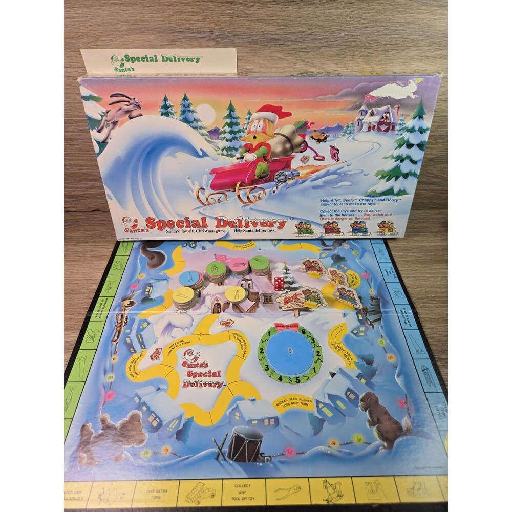 *RARE* Vintage 1983 Santa's Special Delivery Board Game True Image 99% Complete